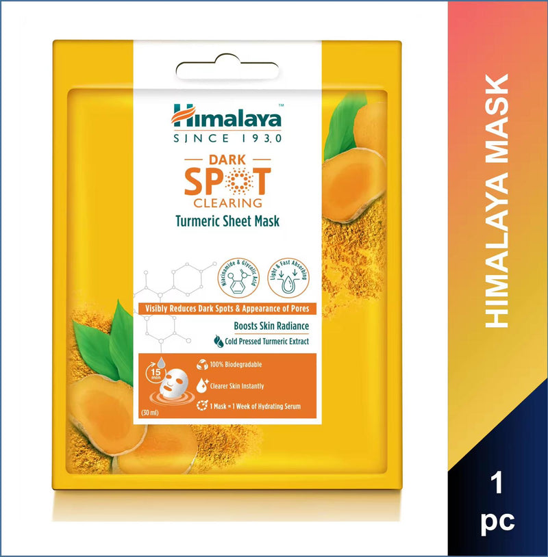 Himalaya Dark Spot Clearing Turmeric Face Sheet Mask 30g