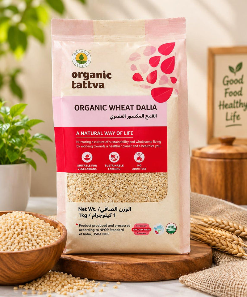 Organic Tattva Organic Wheat Dalia 1kg