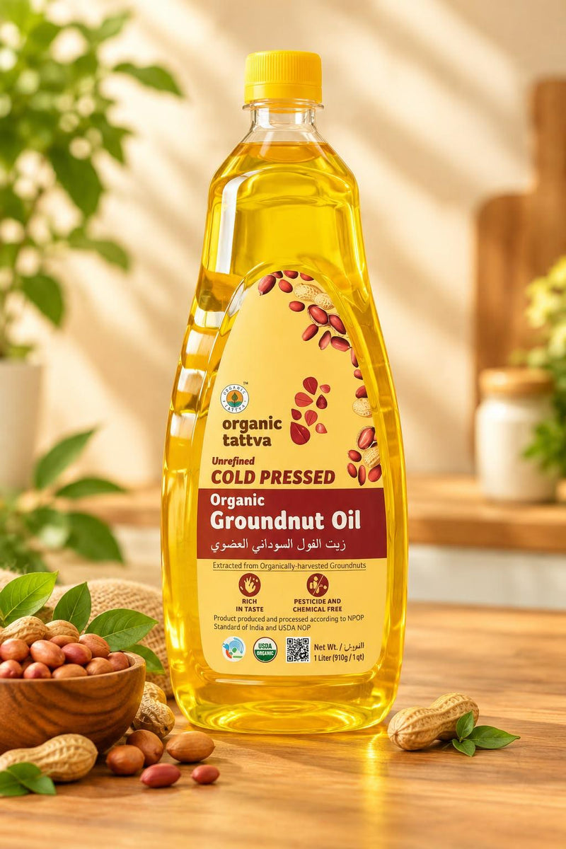 Organic Tattva Organic Groundnut (Peanut) Oil 1l