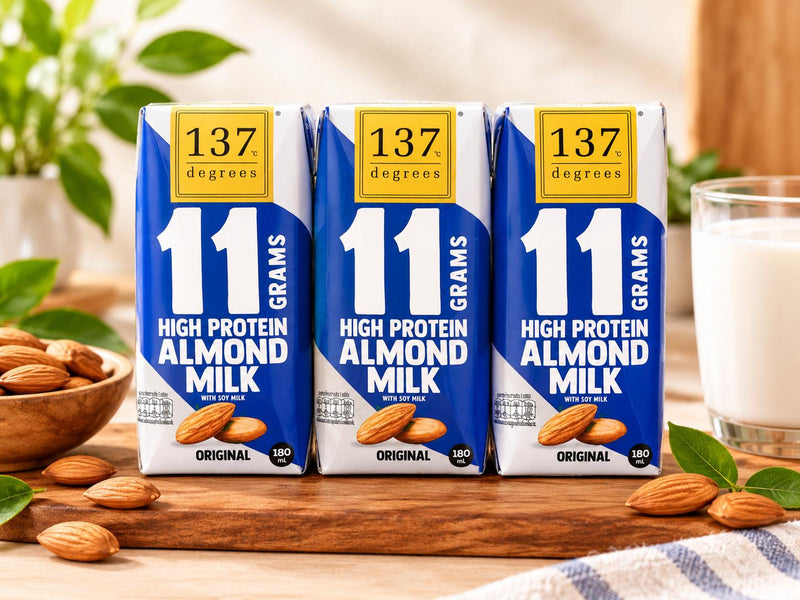 137 Degrees High Protein Almond Milk 3 x 180ml