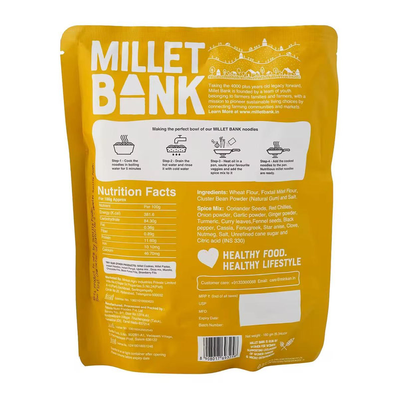 Millet Bank Foxtail Millet Noodles 180g