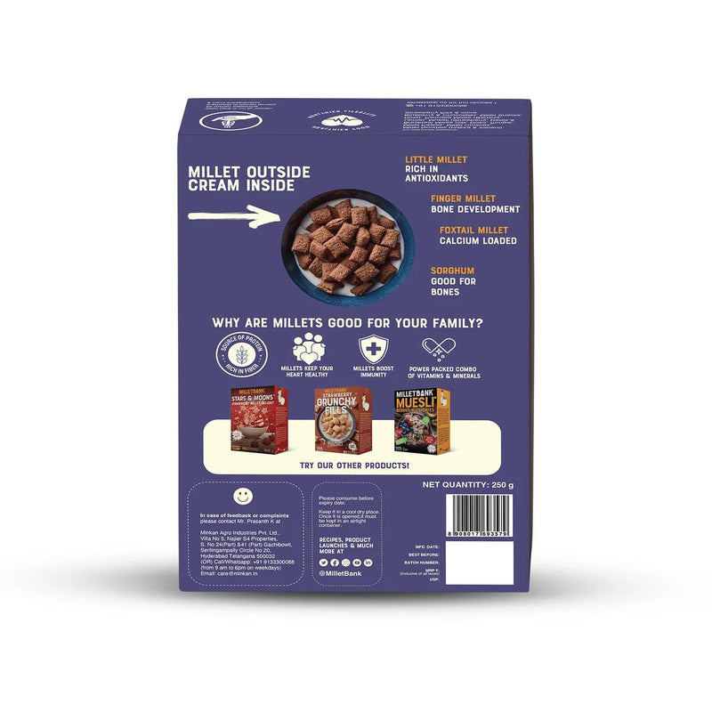 Millet Bank Chocolate Crunchy Fills 250g
