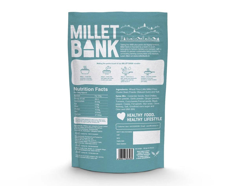 Millet Bank Little Millet Noodles 180g