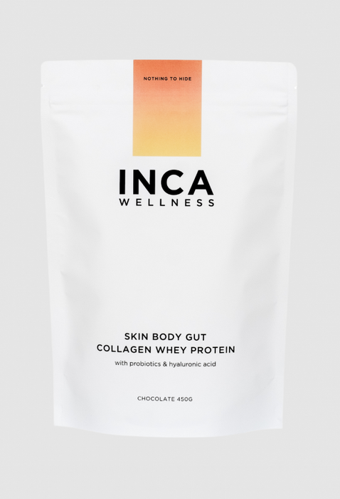 INCA Skin Body Gut Collagen Whey Protein - Chocolate
