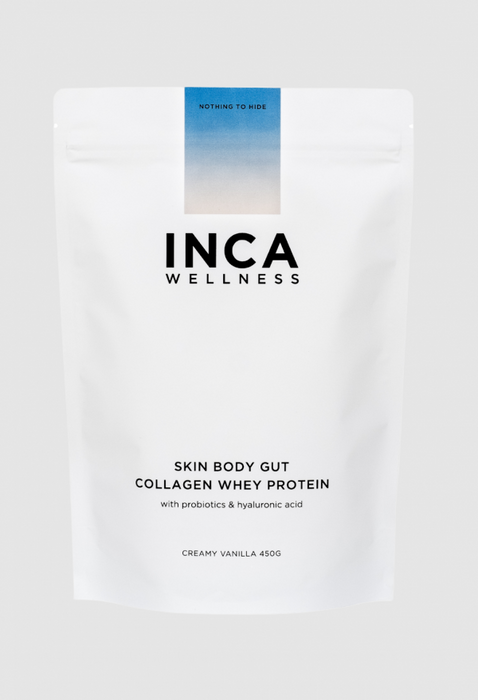 INCA Skin Body Gut Collagen Whey Protein - Creamy Vanilla