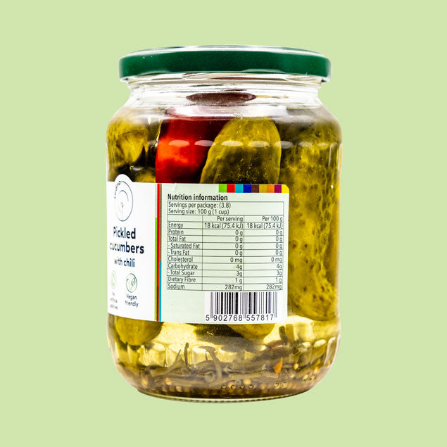 Sedno Pickled cucumbers with chilli