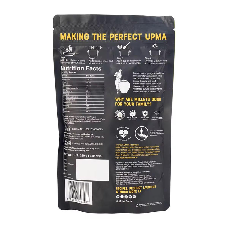 Millet Bank Multi Millet Upma Mix 250g