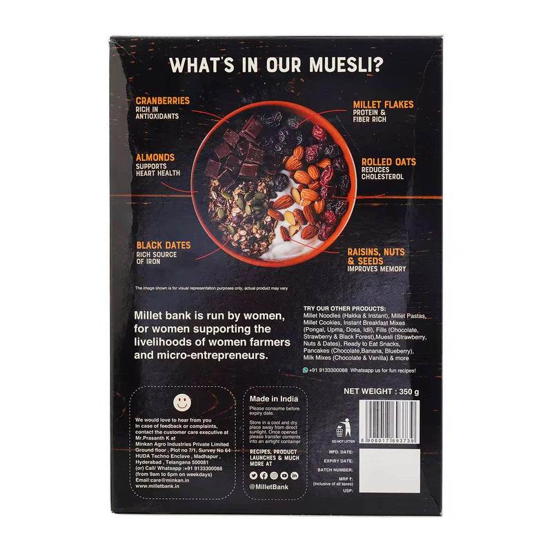 Millet Bank Chocolate Muesli 350g