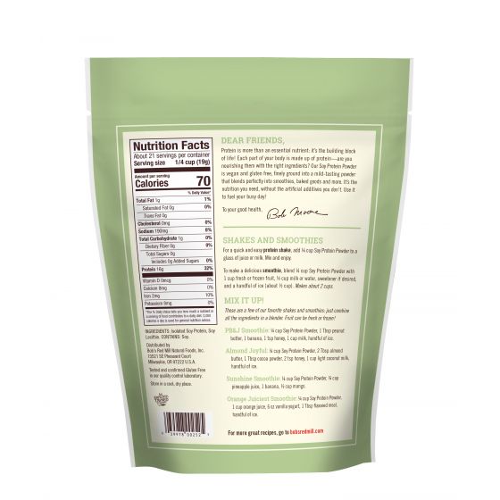 Bob's Red Mill Gluten Free Soy Protein Powder