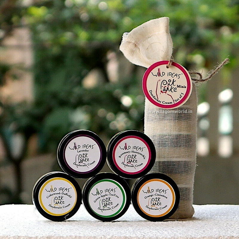 Wild Ideas Pit Paste Mini Deodorants-Set of 5-8g