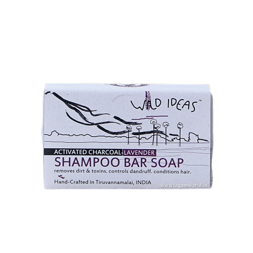Wild Ideas Natural (100%) Shampoo Bar _ Charcoal/Lavender