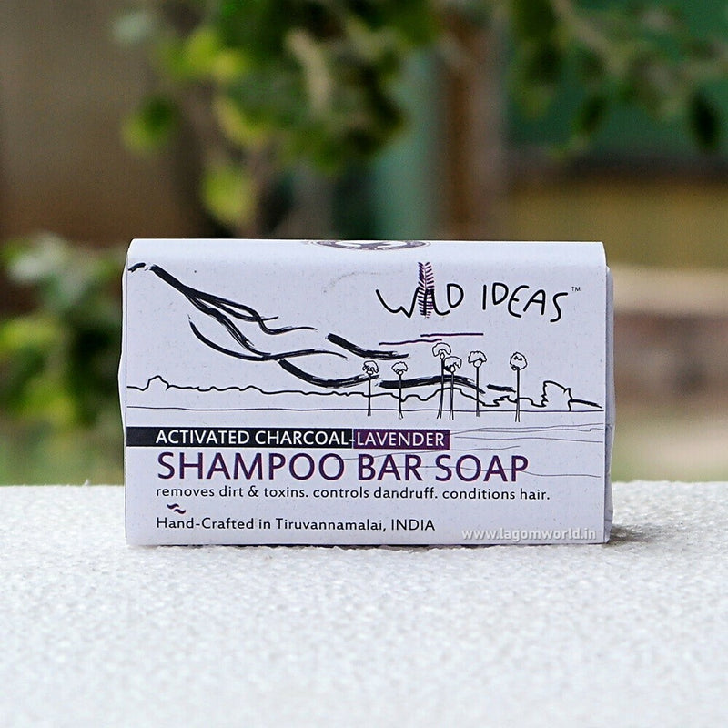 Wild Ideas Natural (100%) Shampoo Bar _ Charcoal/Lavender