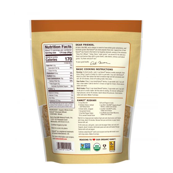 Bob's Red Mill Organic Kamut Berries