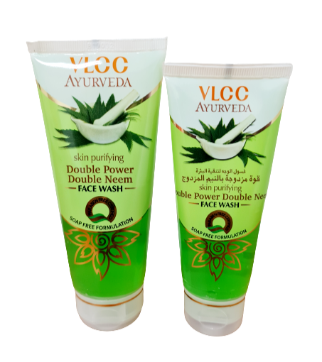 VLCC Ayurvedic Double Power Double Neem Face Wash (Buy 100ml Get 50ml Free)