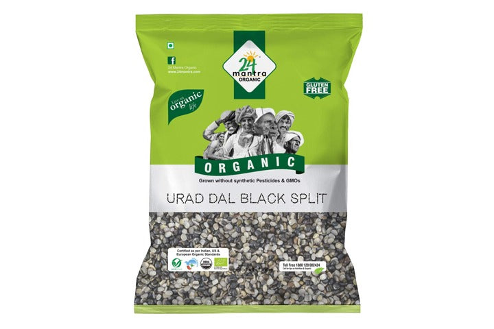 24 Mantra Organic Black Split Urad (Urid) Dal