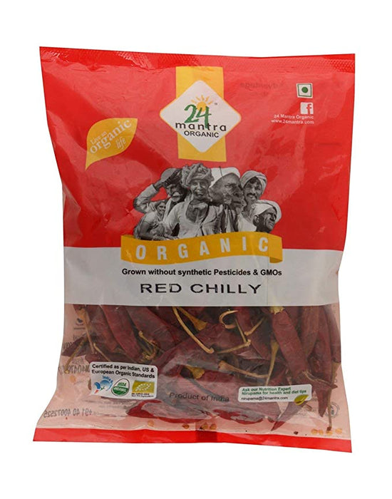 24 Mantra Organic Red Stick Chilly (Dry/long/chilli)