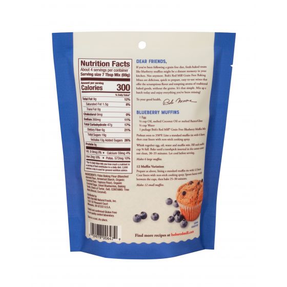 Bob's Red Mill Gluten Free Grain Free Blueberry Muffin Mix