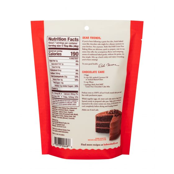 Bob's Red Mill Grain Free Chocolate Cake Mix