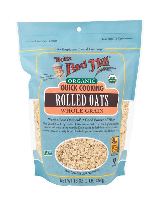 Bob's Red Mill Organic Quick Cooking Rolled Oats Whole Grain