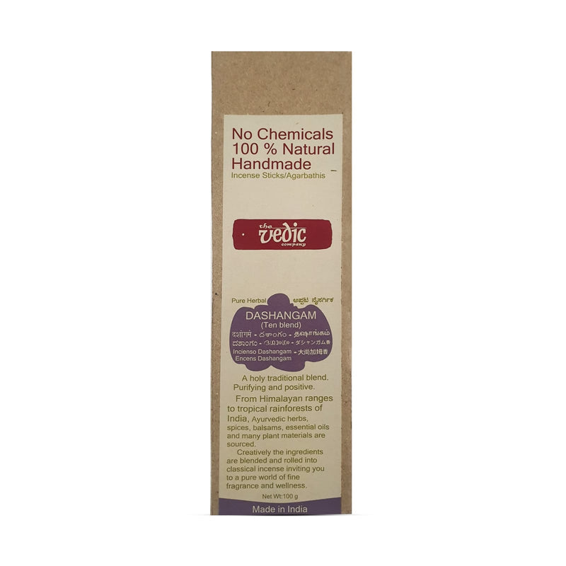 The Vedic Company Handmade 100% Natural Dashangam Incense Sticks/Agarbathi (35 Sticks)