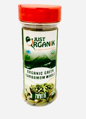 Just Organik Organic Green Cardamom Whole