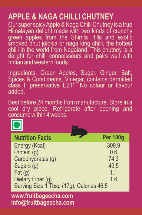 Kotgarh Fruit Bageecha Naga Exotic Himachal Chilli & Apple Chutney
