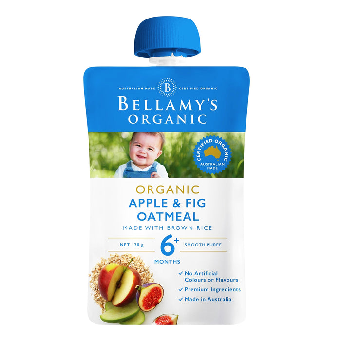 Bellamy's Organic Baby Food - Apple & Fig Oatmeal