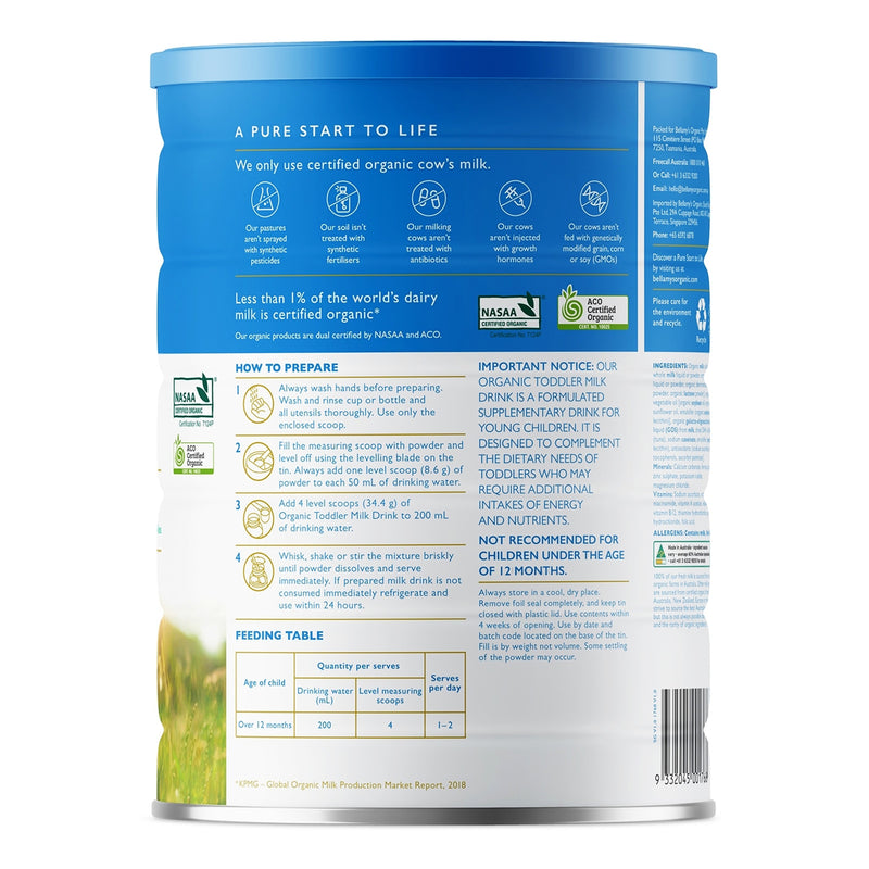 Bellamy's Organic Toddler Milk Powder - Step 3