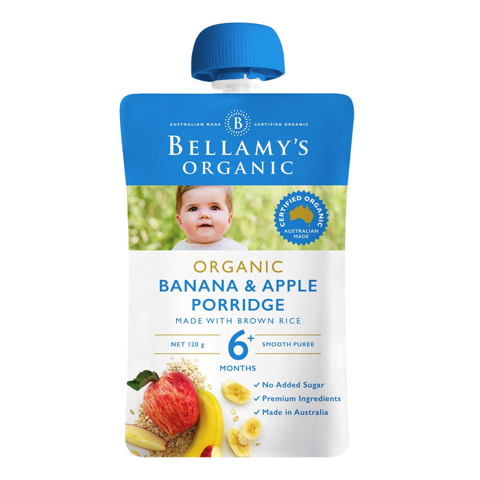 Bellamy's Organic Baby Food - Banana Apple Porridge