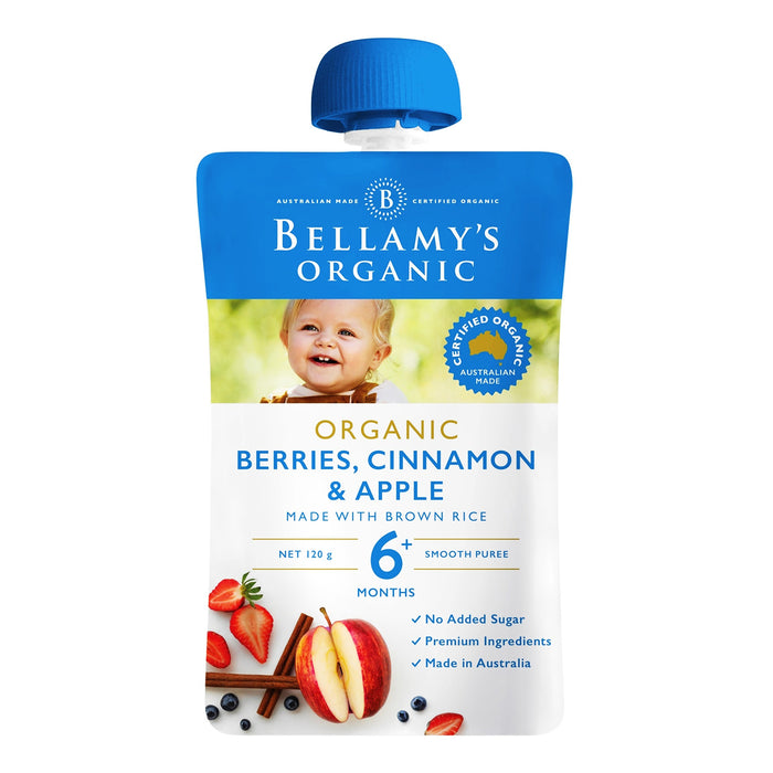 Bellamy's Organic Baby Food - Berries Cinnamon & Apple
