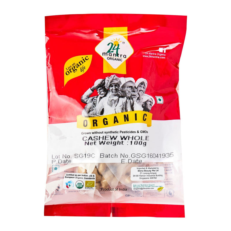 24 Mantra Organic Whole Cashew Nuts