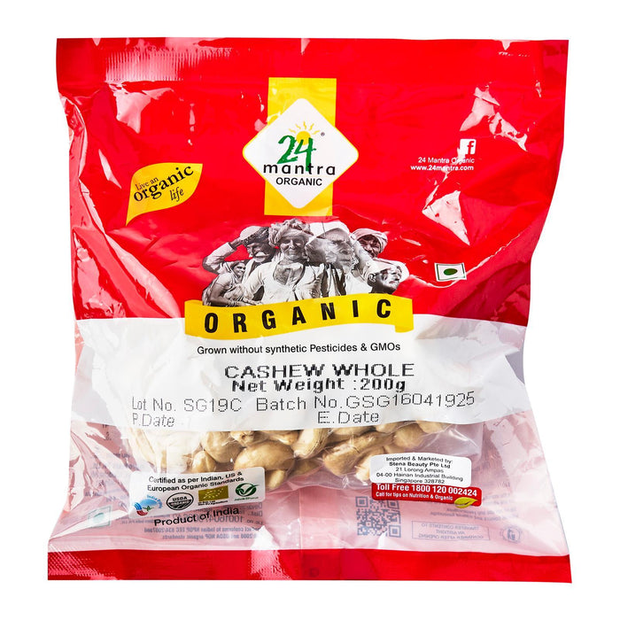 24 Mantra Organic Whole Cashew Nuts
