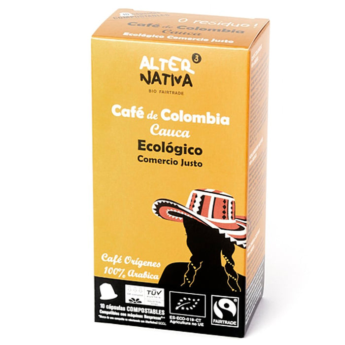 Alter Nativa 3 Compostable Tuv Coffee Capsules Cauca Colombia 100% Arabica