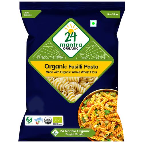 24 Mantra Organic Fusilli Pasta - Made With Whole Wheat Flour