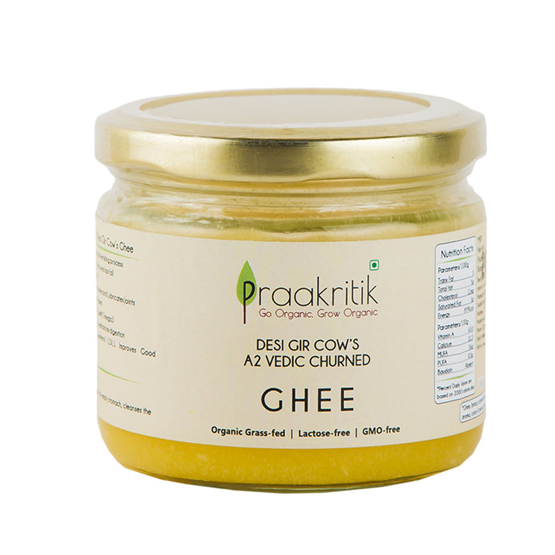 Praakritik Organic Desi Gir Cow's A2 Vedic Churned Ghee
