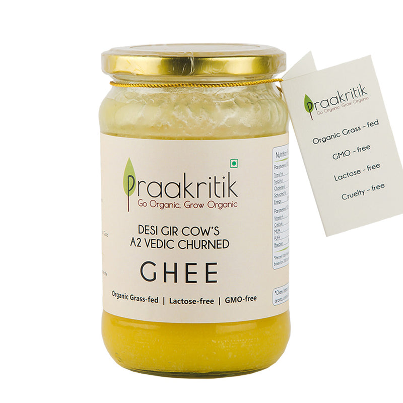 Praakritik Organic Desi Gir Cow's A2 Vedic Churned Ghee