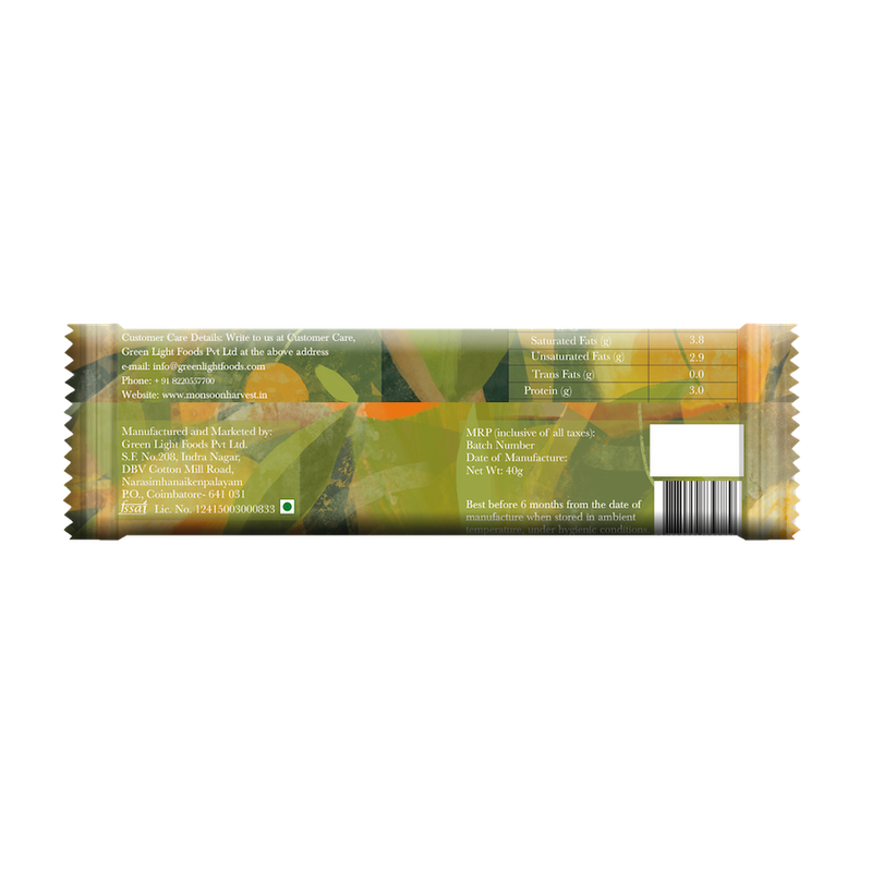Monsoon Harvest Gluten Free & Vegan Crunchy Granola Bars (Cranberry & Orange)
