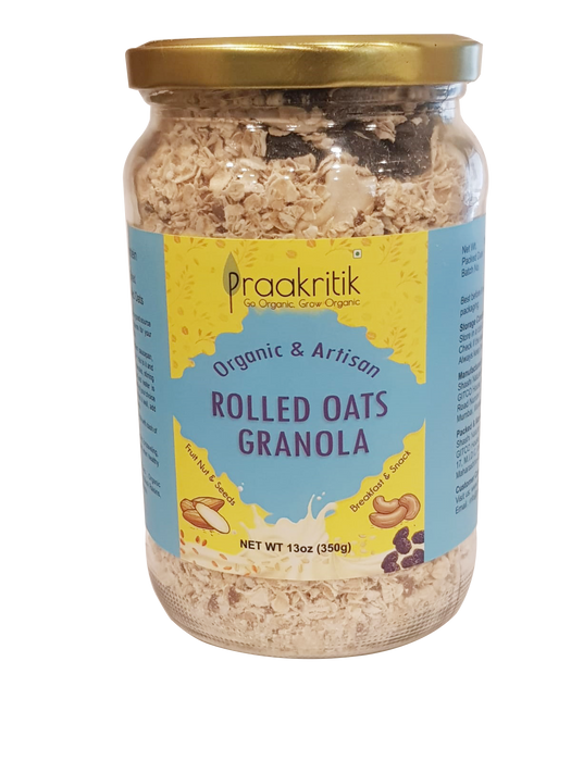 Praakritik Organic Granola Rolled Oats Fruits & Nuts