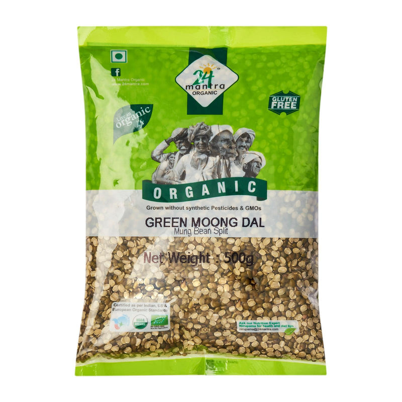 24 Mantra Organic Split Green Moong Dal (Mung)