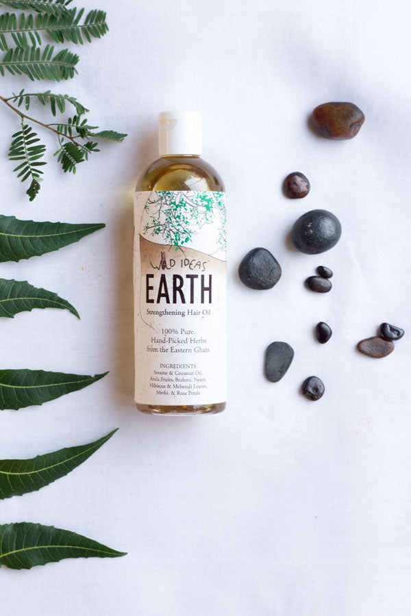 Wild Ideas Earth - Natural (100%) Strengthening Hair Oil