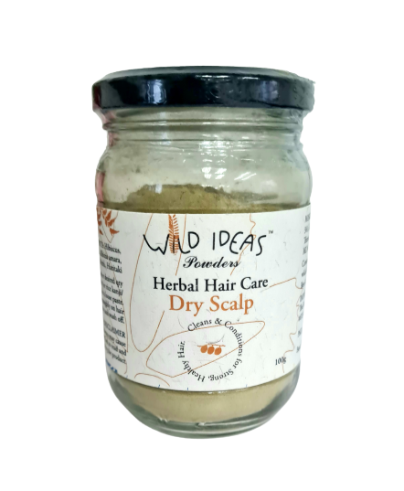 Wild Ideas Natural (100%) Herbal Hair Care Powder - Dry Scalp ( Anti Dandruff )