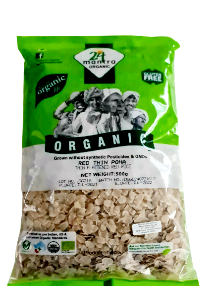 24 Mantra Organic Thin Poha - Red