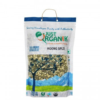 Just Organik Organic Green Moong (Mung) Split