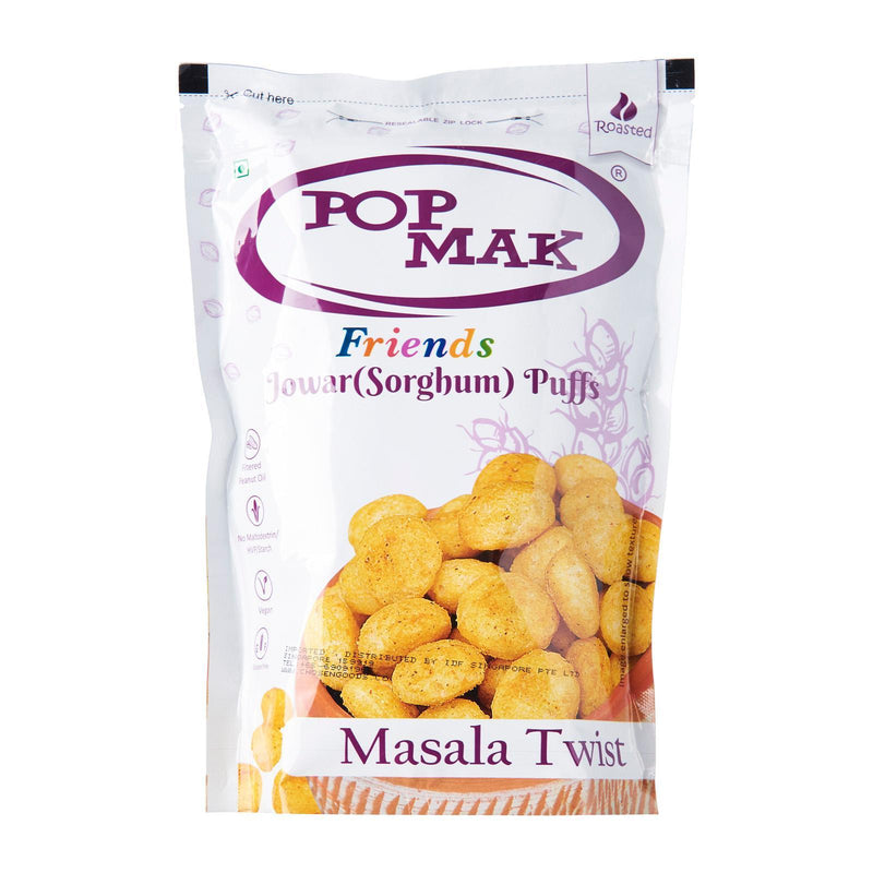 Popmak Friends Jowar (Sorghum) Puffs Masala Twist