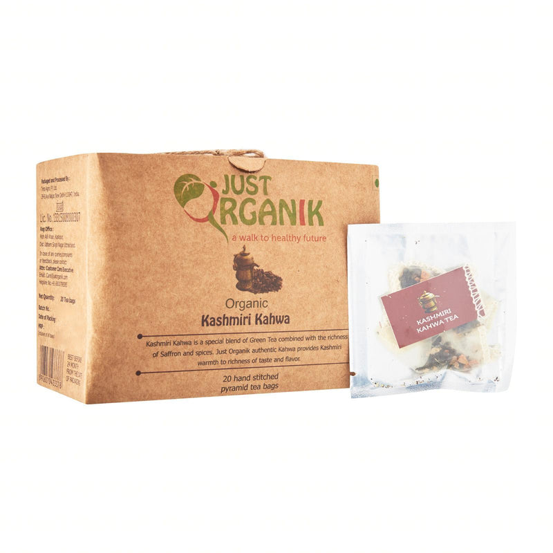 Just Organik Organic Kashmiri Kahwa Tea 20 티백