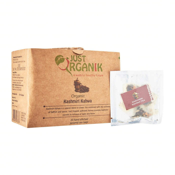 Just Organik Organic Kashmiri Kahwa Tea 20 티백