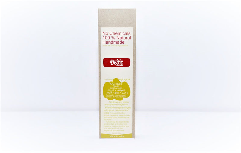 The Vedic Company Handmade 100% Natural kasturi Incense Sticks/Agarbathi (35 Sticks)