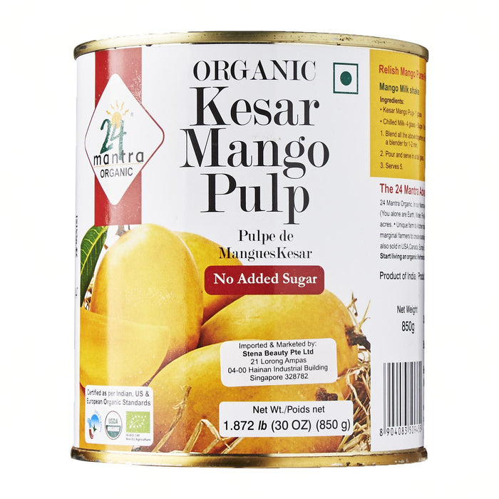 24 Mantra Organic Kesar Mango Pulp
