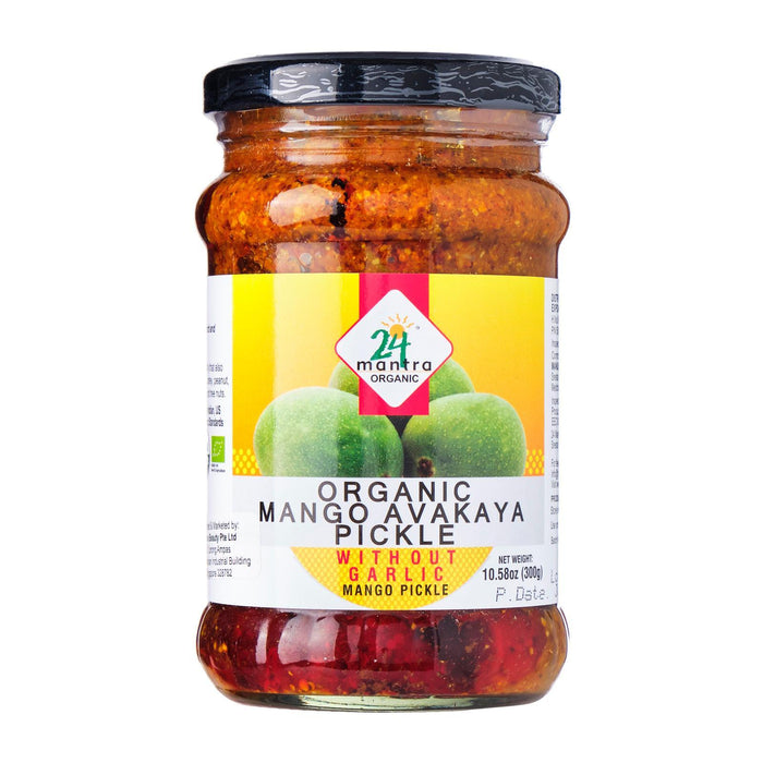 24 Mantra Organic Mango Avakaya Pickle Without Garlic