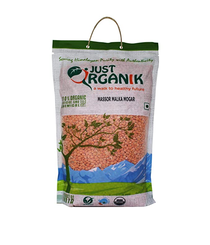 Just Organik Organic Masoor Malka Mogar